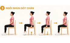 Hướng dẫn 4 bài tập nhún gót chân giúp tăng tuần hoàn máu