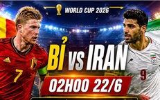 Kênh và link xem trực tiếp Bỉ vs Iran - World Cup 2026 ngày 22/6