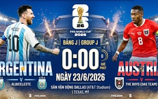 Nhận định, dự đoán tỉ số Argentina vs Áo: Khóa chặt Messi, Áo có thể tạo nên địa chấn trước Argentina?