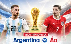 Kênh và link xem trực tiếp Argentina vs Áo - World Cup 2026 ngày 23/6
