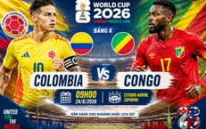Nhận định, dự đoán tỉ số Colombia vs CHDC Congo: Sức mạnh Nam Mỹ đối đầu bất ngờ châu Phi
