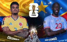 Kênh và link xem trực tiếp Colombia vs Congo - World Cup 2026 ngày 24/6