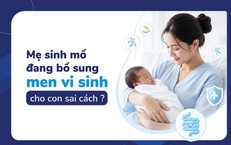 Mẹ sinh mổ đang bổ sung men vi sinh cho con sai cách?