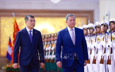 Thủ tướng Lê Minh Hưng chủ trì lễ đón chính thức Thủ tướng Campuchia