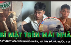 Khám xét khẩn cấp, phát hiện ‘kho hàng cấm' trên mái nhà gần 7.000 viên hồng phiến, 2kg ma túy đá