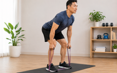 5 bài tập với dây kháng lực hỗ trợ giảm mỡ bụng sau tuổi 50