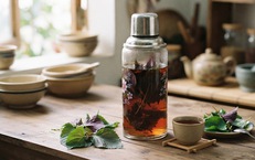 3 thời điểm uống nước lá tía tô an toàn và hiệu quả