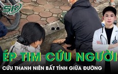 Nam sinh lao vào ép tim cứu thanh niên bất tỉnh giữa đường khiến nhiều người xúc động