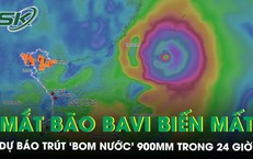 Mắt bão BAVI biến mất trước giờ đổ bộ Trung Quốc, dự báo trút ‘bom nước’ gây mưa tới 900mm trong 24 giờ