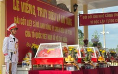 Xúc động lễ truy điệu, an táng 5 liệt sĩ trở về từ hang Đá Sập sau 57 năm