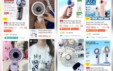Nắng nóng kéo sức mua quạt mini cầm tay tăng mạnh