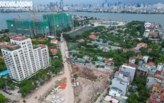 Lộ diện hình hài đường 90m giữa lòng Hồ Tây