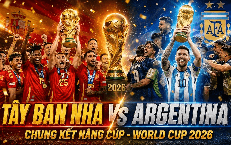 Kênh và link xem trực tiếp Tây Ban Nha vs Argentina - Chung kết World Cup 2026 ngày 20/7