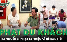 Chỉ một hành động khi đi biển, 2 du khách phải nộp phạt 50 triệu đồng