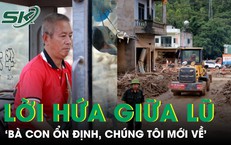 Xúc động lời hứa giữa vùng lũ Mường Than: ‘Bà con ổn định, chúng tôi mới về’