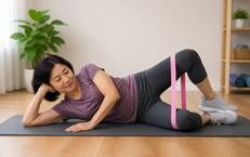 4 bài tập với dây kháng lực giúp kích hoạt cơ mông sau tuổi 55