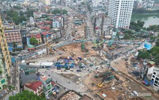 Ga ngầm Vành đai 1 triển khai tường vây sâu 42m