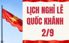 Người lao động được nghỉ 5 ngày liên tiếp dịp Quốc khánh 2/9