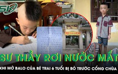 Bé trai 6 tuổi bị bỏ trước cổng chùa cùng lá thư tay, lời kể của sư thầy khiến nhiều người nghẹn lòng
