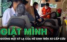 Đội cứu hộ giật mình khi thấy gương mặt kỳ lạ của nữ sinh trên xe cấp cứu 