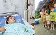 Chồng vừa mất vì tai biến, người phụ nữ lo cho 5 con nhỏ lại cấp cứu vì bệnh tật cần sự trợ giúp