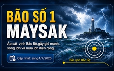 Bão số 1 Maysak sẽ ảnh hưởng trực tiếp ven biển Quảng Ninh, Hải Phòng từ trưa chiều nay