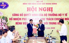 Bộ Y tế bổ nhiệm Phó Giám đốc phụ trách chuyên môn Bệnh viện Bệnh Nhiệt đới Trung ương