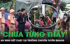 An ninh siết chặt tại trường chuyên Tuyên Quang trước ngày thi lại