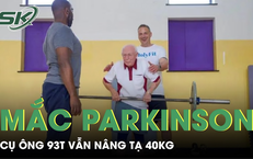 Cụ ông 93 tuổi bị Parkinson và viêm khớp vẫn đều đặn nâng tạ 40kg