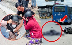 Mẹ và bạn gái khóc ngất tại hiện trường thanh niên bị xe buýt cán tử vong