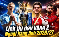 Lịch thi đấu bóng đá hôm nay ngày 29/8 - 30/8: Sôi động sân cỏ châu Âu