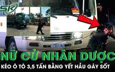 Nữ cử nhân Dược trở thành đặc nhiệm, gây choáng với màn kéo ô tô 3,5 tấn bằng yết hầu
