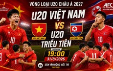 U20 Việt Nam vs U20 CHDCND Triều Tiên (19h00 ngày 31/8): Thử thách cực đại ngày ra quân