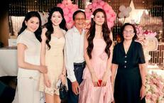 Bố mẹ vợ MC Quyền Linh gây chú ý trong ngày đặc biệt của cháu ngoại