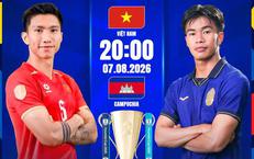 Kênh và link xem trực tiếp đội tuyển Việt Nam vs Campuchia tối 7/8