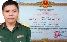 Chủ tịch nước truy tặng Huân chương Dũng cảm đối với Trung tá Trần Văn Tùng
