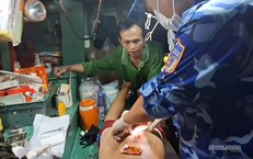 Cảnh sát biển kịp thời hỗ trợ ngư dân bị thương trên biển