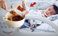 Bé trai 3 tuổi tím tái nguy kịch nghi do thức ăn thừa để qua đêm