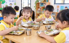 Chế độ ăn cho trẻ mầm non và tiểu học trong một ngày