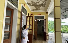 Nhiều trạm y tế ở Nghệ An dột nát, trần nhà chực rơi