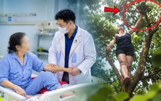 Trèo cây hái quả, người phụ nữ ngã chấn thương gan, suýt mất mạng