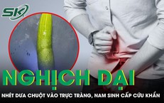 Nam sinh lớp 9 nhập viện sau khi nhét dưa chuột dài 20cm vào trực tràng