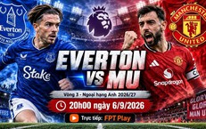 Kênh và link xem trực tiếp MU vs Everton tối 6/9