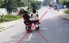 Thót tim clip nhóm thiếu niên chạy xe điện dàn hàng, 'so kè' giữa phố