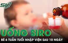 Bé 6 tuần tuổi nhập viện sau 10 ngày được mẹ cho uống siro