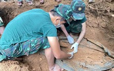 Phát hiện hài cốt liệt sĩ cùng nhiều di vật trên đồi