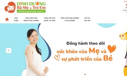 Phần mềm dinh dưỡng cho mẹ v&#224; b&#233; cải tiến giao diện mới bắt mắt