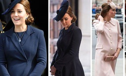Quyến rũ hệt c&#244;ng nương Kate Middleton khi mang bầu