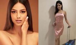 Hoa hậu Ho&#224;n vũ 2021 Harnaaz Sandhu tiết lộ 4 bước để c&#243; l&#224;n da rạng rỡ