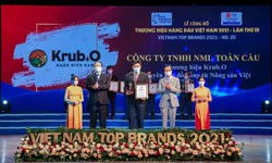 Krub.O được vinh danh Top 10 Thương hiệu H&#224;ng đầu Việt Nam 2021